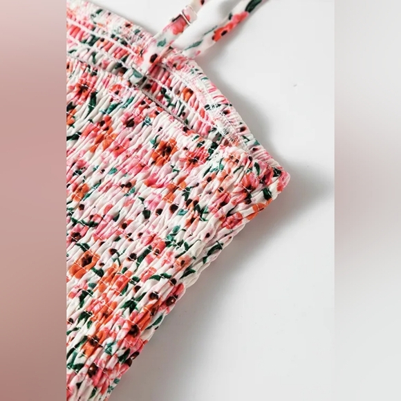 Floral Boho Maxi Dress With Ruffles - Picture 13 of 14